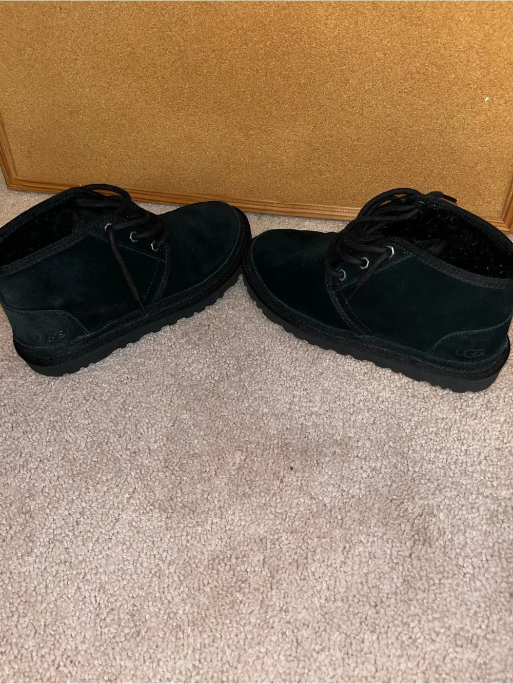 UGG kids Black Suede Chukka Boots